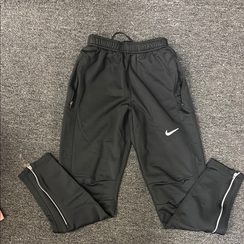 Nike Black Sweatpants with Reflective Trim